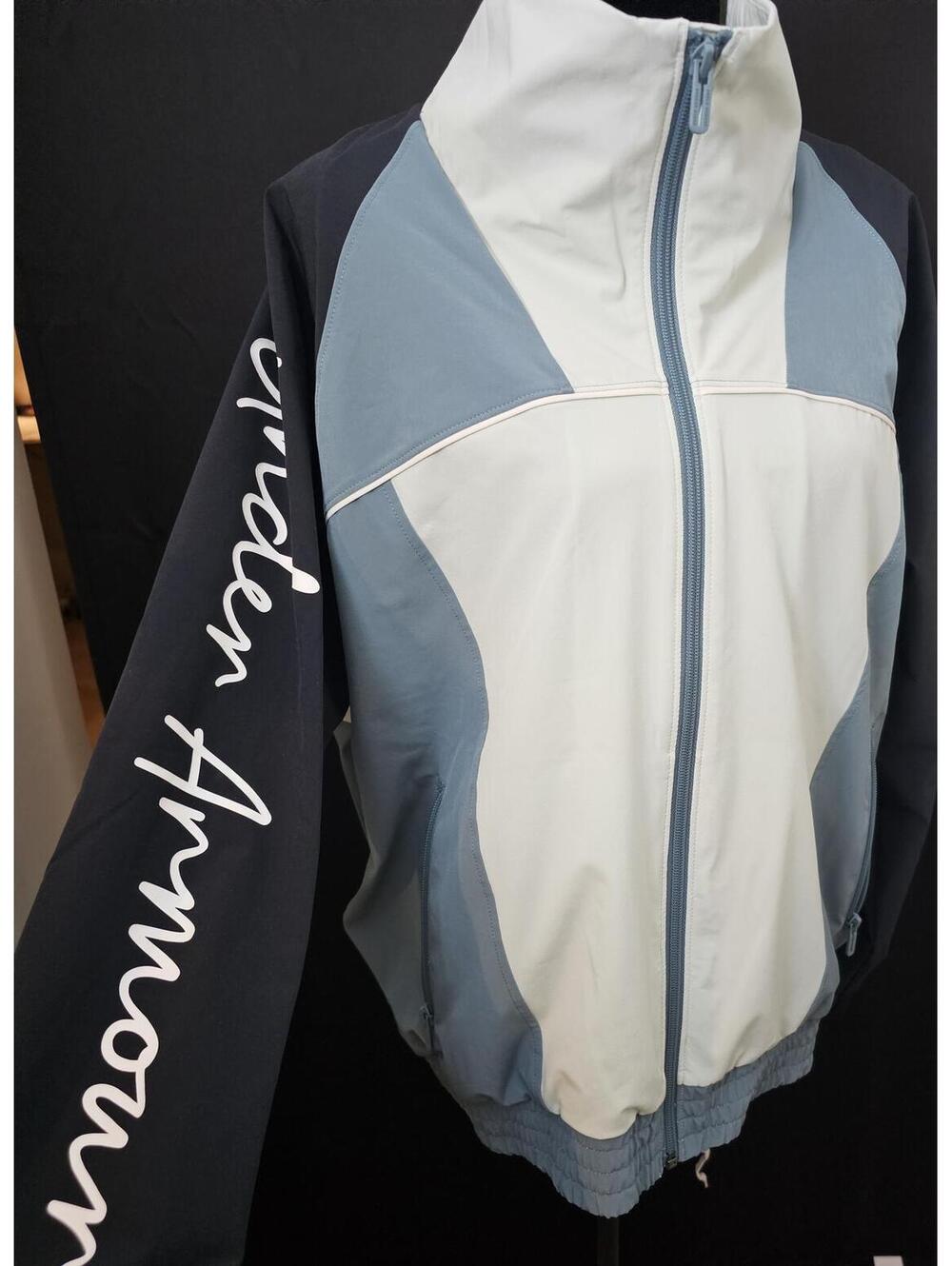 Under Armour Jacket Green & Black Womens L Colorblock